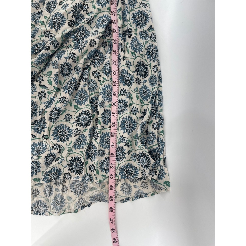 Japna Midi Dress Women's Small Blue Floral Strappy Tiered Fairy Western Boho NEW - Picture 9 of 11
